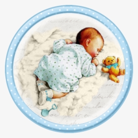 Cute Sleeping Babies - Vintage Baby Boy Png, Transparent Png, Free Download