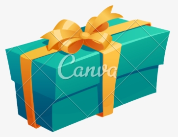 Clip Art Gift Box With Ribbon - Canva, HD Png Download, Free Download