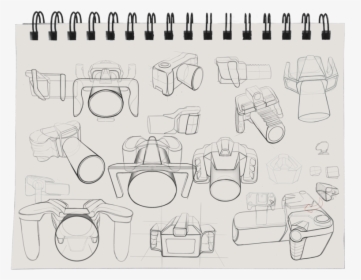Camera Combine Sketches Notepad1, HD Png Download, Free Download