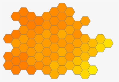 Honeycomb, Gradient, Hexagon, Orange, Yellow - Honeycomb Clipart Png, Transparent Png, Free Download