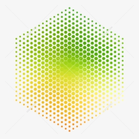 Halftone Dotted Hexa Abstract Geometric Pattern - Hexagonal Pattern Vector, HD Png Download, Free Download