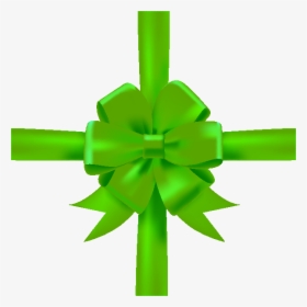 Green Bow Png - Flower Black Ribbon Logo, Transparent Png, Free Download