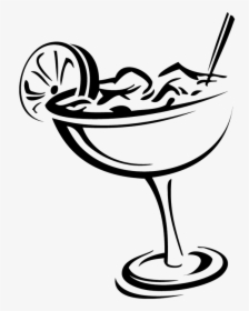 Margarita Silhouette - Margarita Clipart Black And White, HD Png Download, Free Download