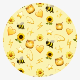 ✨⚡️  #yellow #pattern #patternator #aesthetic #emoji - Bee, HD Png Download, Free Download