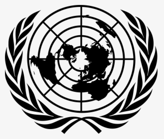 Un Logo - United Nations Flag Black And White, HD Png Download, Free Download