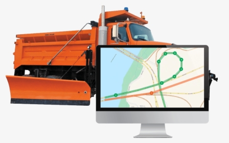 Gps Snowplow Tracking - Led-backlit Lcd Display, HD Png Download, Free Download