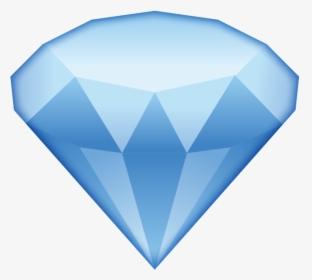 Emoji Paper Blue Diamond Ring - Diamond Emoji Png, Transparent Png, Free Download