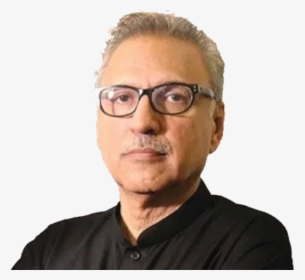 Arif Alvi Pti Picture In Black Dress Without Background - Pakistan President Right Now, HD Png Download, Free Download