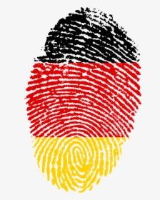 Bandera Alemania Huella Dactilar - German Flag Fingerprint, HD Png Download, Free Download