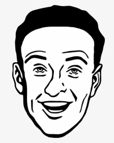 Office Clipart Man Face Protection Black White - Man Face Clipart Black And White, HD Png Download, Free Download