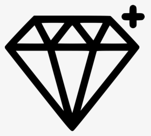 Diamond Jewelry Treasure Gem - Sketch App Logo Black, HD Png Download, Free Download