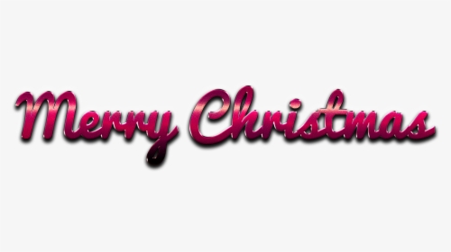 Merry Christmas Word Art Png Pic - Graphic Design, Transparent Png, Free Download