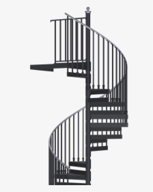 Transparent Stairs Png - Metal Spiral Staircase Outdoor, Png Download, Free Download