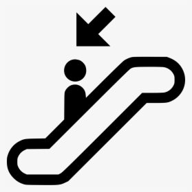 Electric Stairs Scalator Staircase Stairway Down Downstairs - Electric Stairs Icon, HD Png Download, Free Download