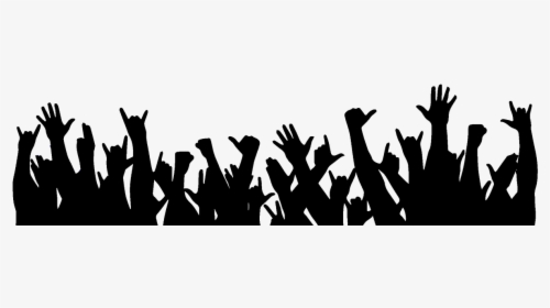 Transparent People Cheering Png - Crowded People In Concert Drawing, Png Download, Free Download