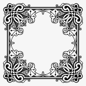 Pattern Border Png Picture - Drawn Frame Black And White Transparent, Png Download, Free Download