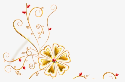 Floral Deco Png, Transparent Png, Free Download