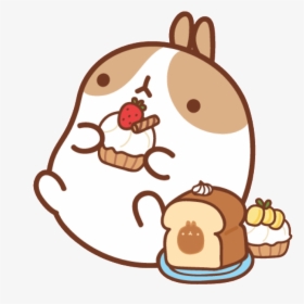 Cute Asian Bunny Cartoon, Transparent Png - Molang Png, Png Download, Free Download