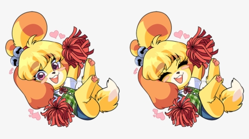 Cheering Isabelle Charm ♡ - Isabelle Nintendo, HD Png Download, Free Download