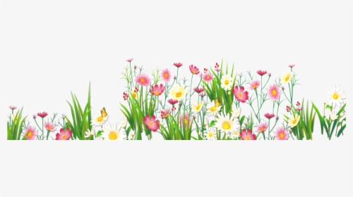 Transparent Spring Clipart - Flowers And Butterflies Png, Png Download, Free Download