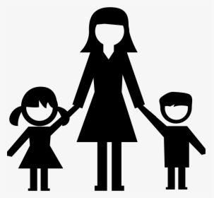 Woman With Kids - Women Helpline, HD Png Download, Free Download