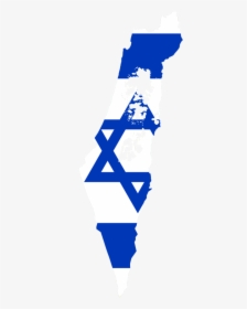 Israel Flag Map, HD Png Download, Free Download