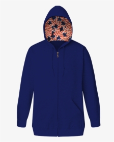 Americana Adult Front Zip Hoodie Royal Extra Small - Hoodie, HD Png Download, Free Download