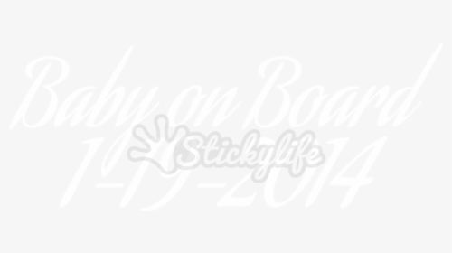 Baby On Board Vinyl Lettering - Calligraphy, HD Png Download, Free Download