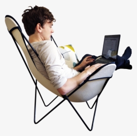 People Sitting Chair Png, Transparent Png, Free Download