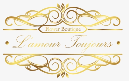 L"amour Toujours Flower Boutique - Golden Flowers Logo Png, Transparent Png, Free Download
