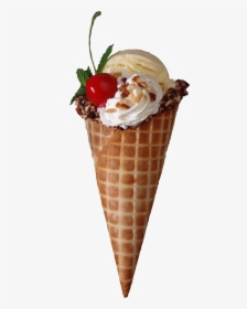Ice Cream Clipart File - Waffle Ice Cream Png, Transparent Png, Free Download