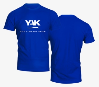 Yak Stylish Short Sleeve T Shirt 3 Royal Blue Front, HD Png Download, Free Download