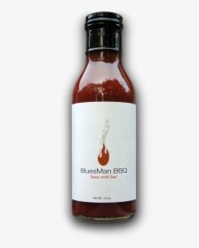 Bluesman Bbq Sauce - Bbq Sauce Bottle Transparent, HD Png Download, Free Download