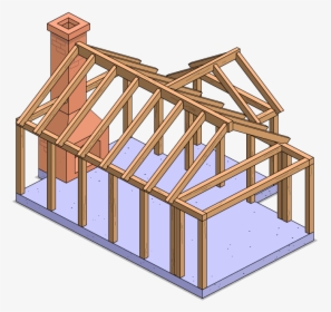 House Frame - Lumber - House Frame Clipart, HD Png Download, Free Download
