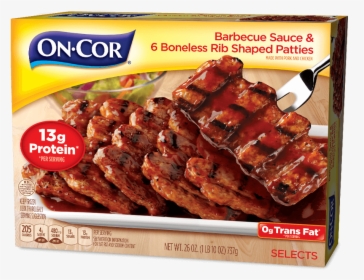 Barbecue Sauce & 6 Boneless Rib-shaped Patties - Salisbury Steak Frozen ...
