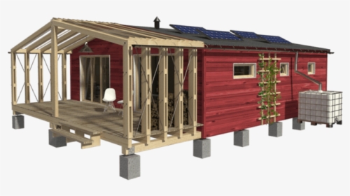 Expandable Small House Plans Kelly Wood Bird H Houses - Expandable Tiny House, HD Png Download, Free Download