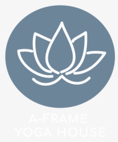 A-frame Yoga House Lotus Flower Logo - Massage Care In Montreal, HD Png Download, Free Download