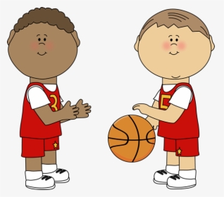 Boys Playing Basketball Clipart, HD Png Download, Free Download