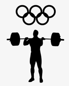 Weightlifting Clean And Jerk Black, HD Png Download, Free Download