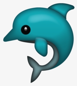 Dolphin Png Free Background - Dolphin Emoji, Transparent Png, Free Download