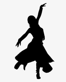 Silhouette Of Woman Dancing Elegant, HD Png Download, Free Download