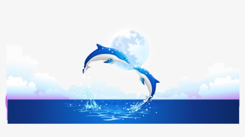 Dolphins In Water Png - Background New Year 2017 Hd, Transparent Png, Free Download