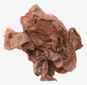 Crumpled Paper - Chocolate, HD Png Download, Free Download