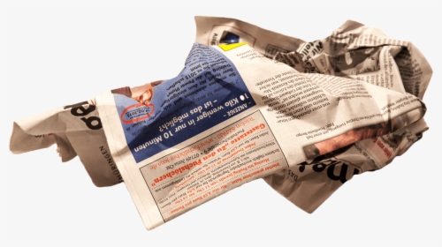 Crumpled Newspapers - Crumpled Newspaper Png, Transparent Png, Free Download
