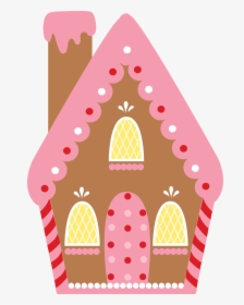 Clip Art Gingerbread Minus Land Pinterest - Pink Gingerbread House Clipart, HD Png Download, Free Download
