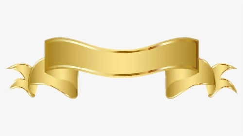 #cinta #dorada #oro#golden - Gold Ribbon Banner Png, Transparent Png, Free Download