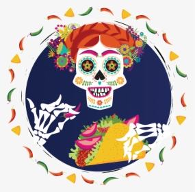 Taco Mexican Food Skull, HD Png Download, Free Download