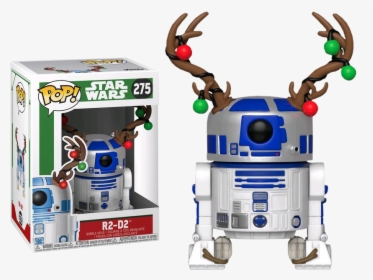 R2 D2 With Antlers Holiday Pop Vinyl Figure - Droids Star Wars Funko, HD Png Download, Free Download