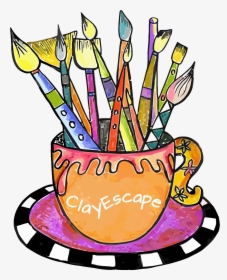 Sir Robert"s Clayescape Llc 749 Crossroads Plz, Fort - Ceramic Painting Clip Art, HD Png Download, Free Download