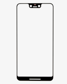Google Pixel 3 Xl Front Glass Replacement - Notch Mobile Frame Png, Transparent Png, Free Download
